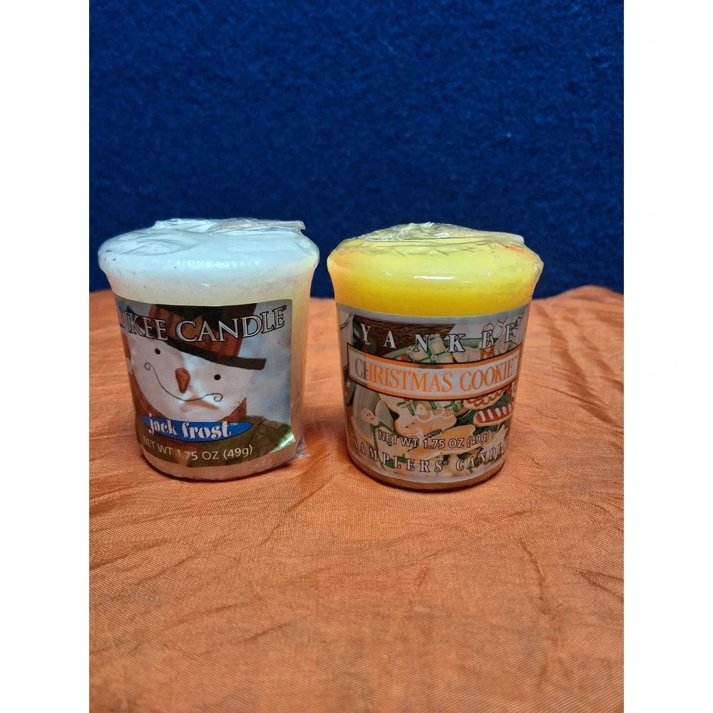 Yankee Candle Christmas Cookie Jack Frost Votives 2pk (OLD STOCK)